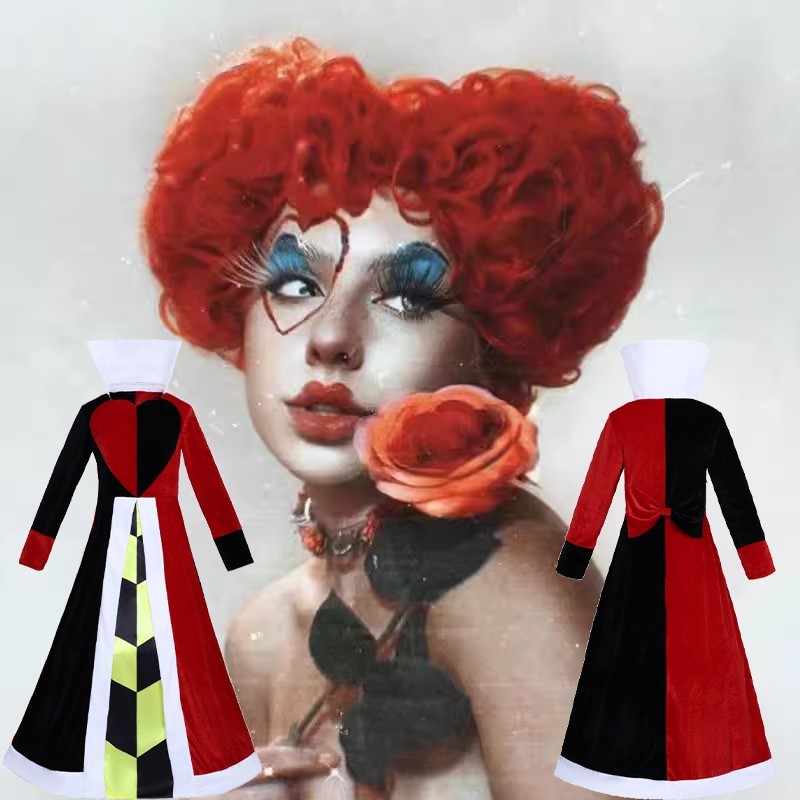 Women'S Red Accessories - Queen Anime Red Heart Movie Cosplay