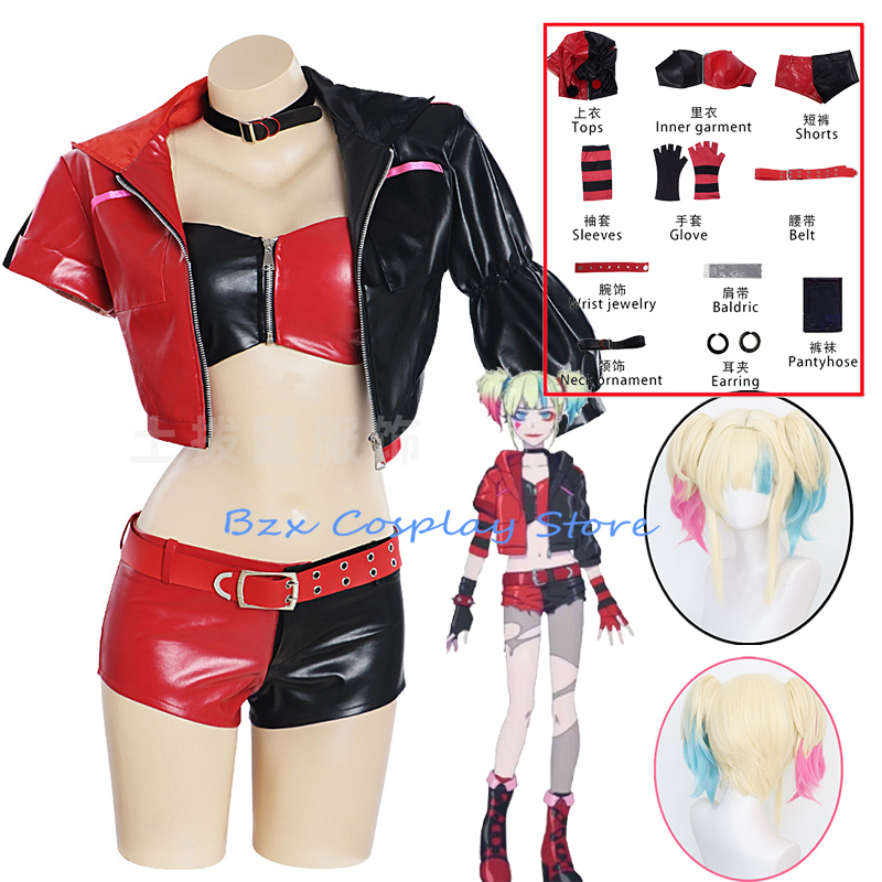 Women'S Harley Quinn Accessories - Movie Joke Harley Cosplay Anime Another