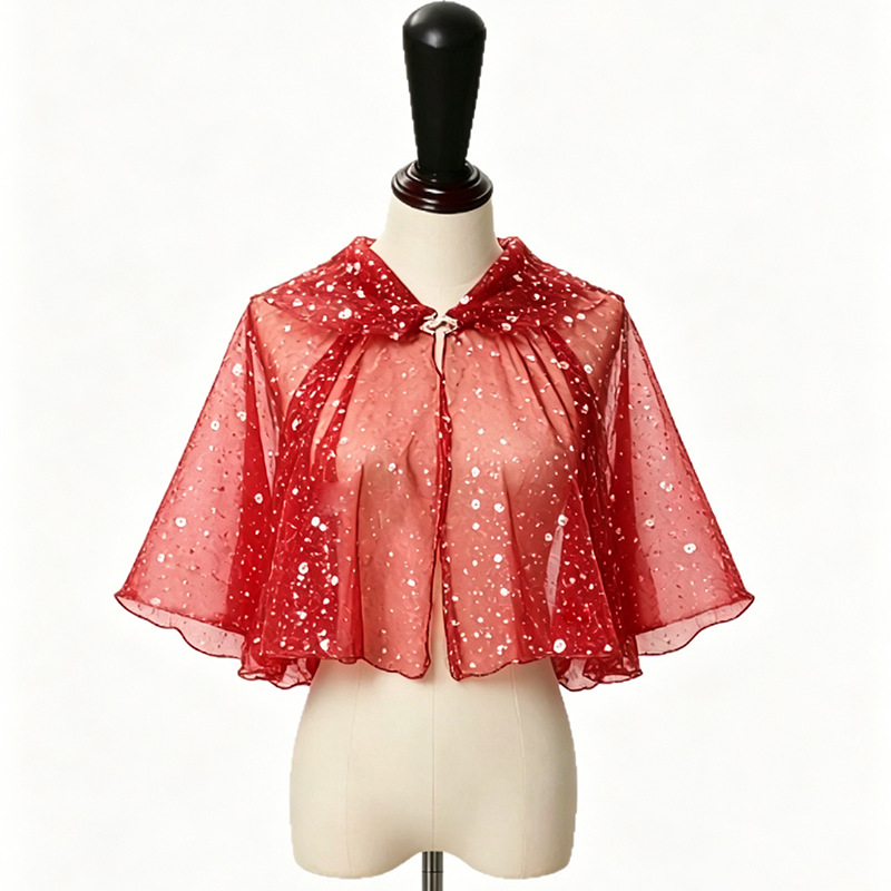Women'S Red Accessories - Stage performance costume - shiny gold