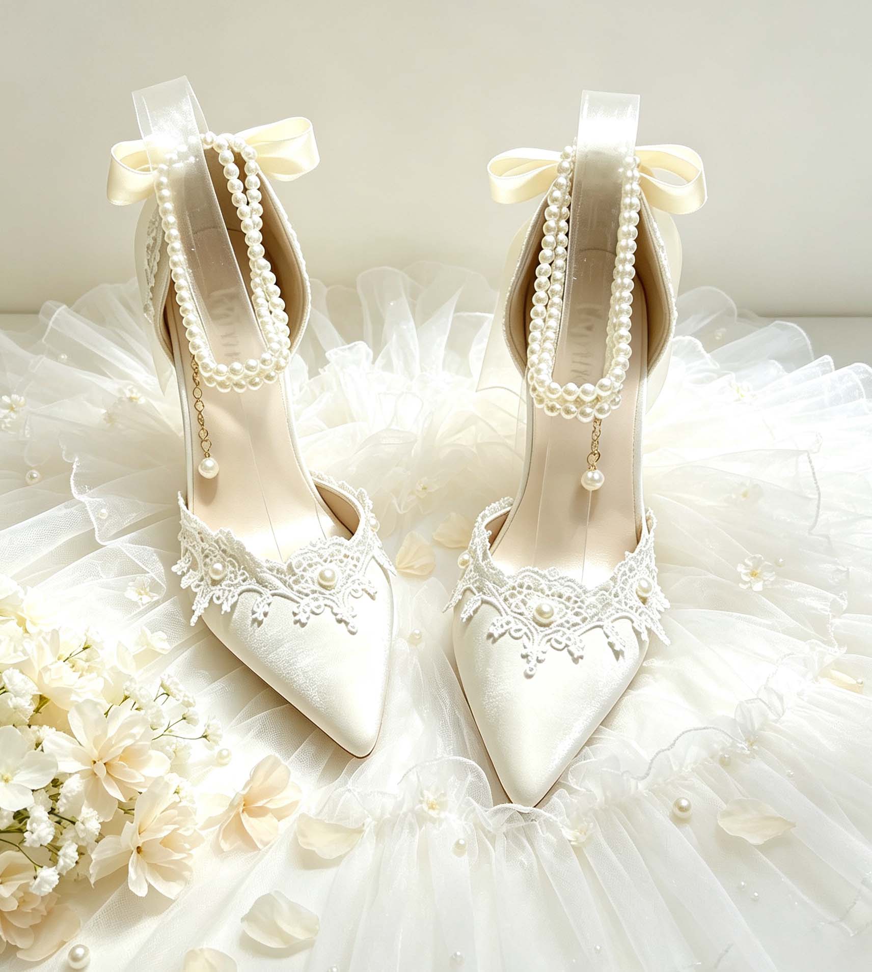 Women'S Y2K Accessories - high heels for woman pearl party