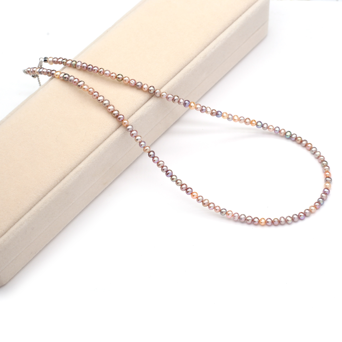 Women Accessories Jewelry - Real Natural Freshwater Pearl Necklace 3-4mm