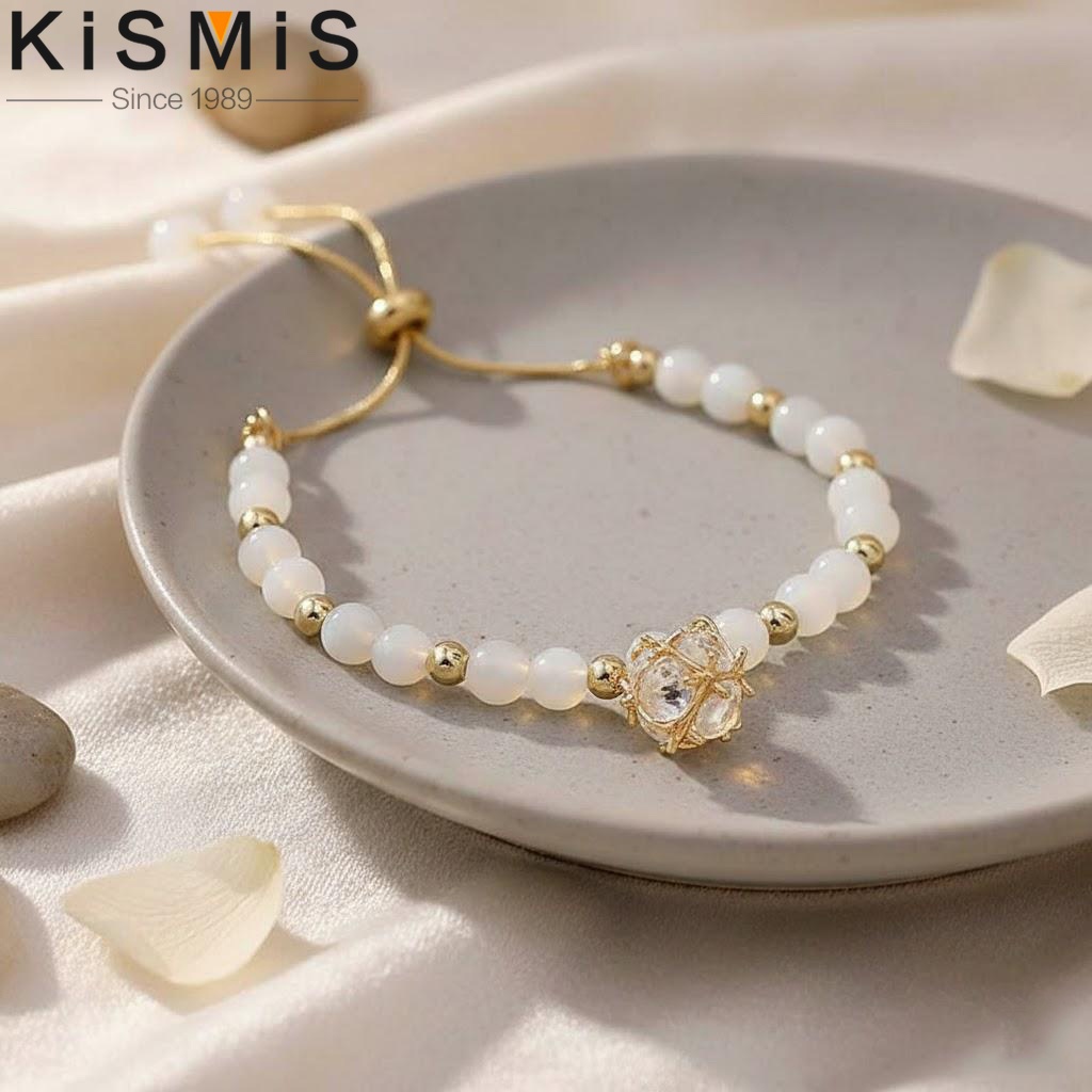 Women'S Accessories Gift Ideas - Opal Pendant Bracelet Geometric Pendant Crystal