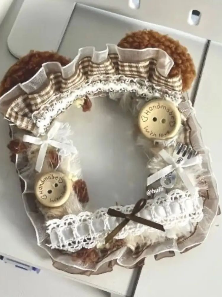 Women Accessories Display - brown bear ear DIY idol photo