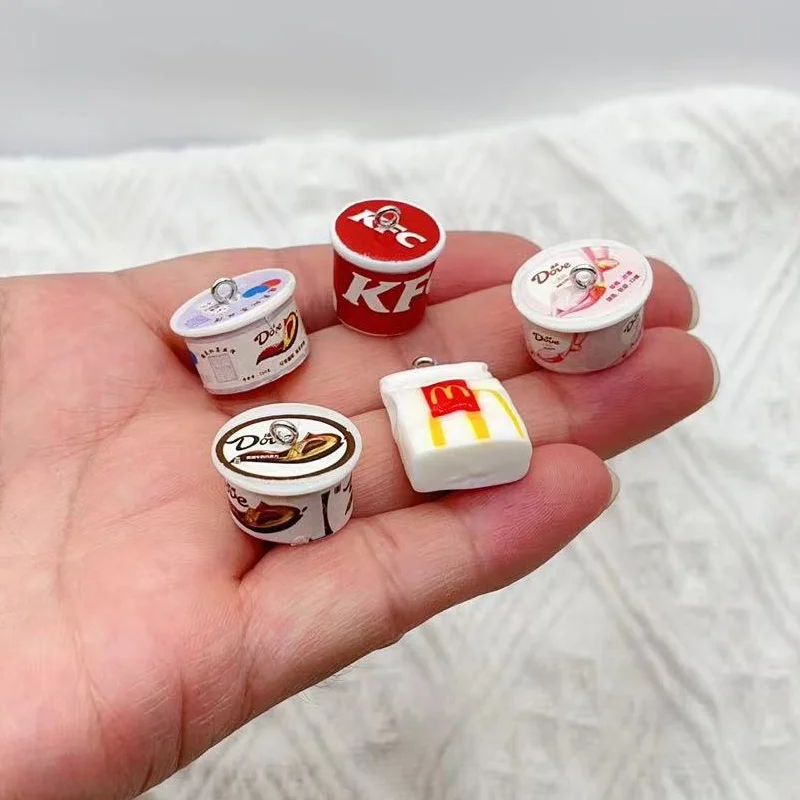 Resin Bangle Bracelet - 10pcs/Lot Resin 3D Food Hamburg French