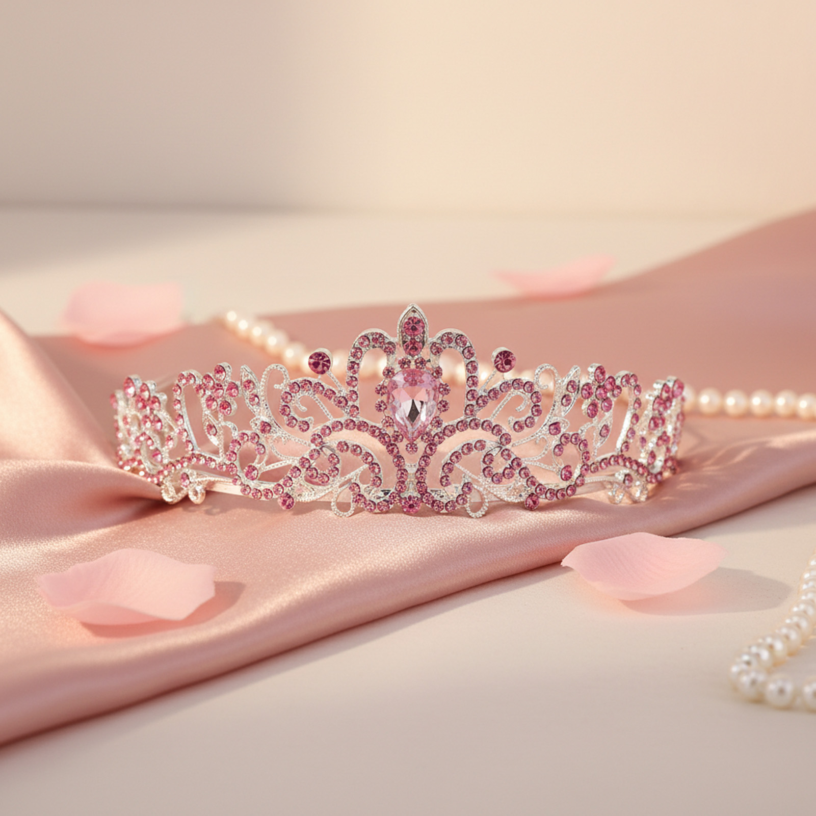 Elegant Bridal Crown Sparkly R - Women Accessories Jewelry 评论和价格