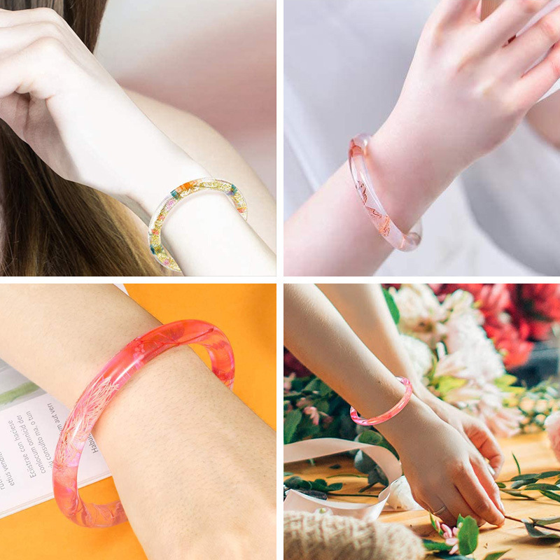 3pc Silicone Mold for Epoxy Re - Resin Bangle Bracelet 评论和价格