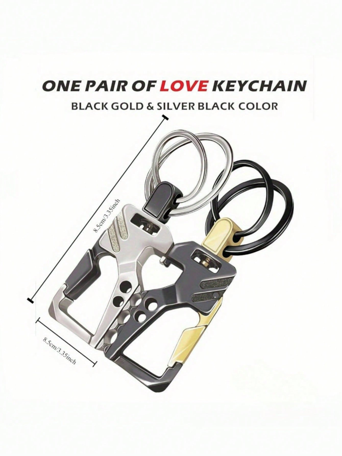 2 Packs Keychain EDC Keychain  - Women'S Accessories Gift Ideas 评论和价格