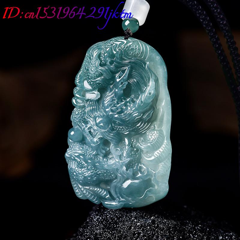 Natural Burmese Jadeite Dragon - Women Accessories Jewelry 评论和价格