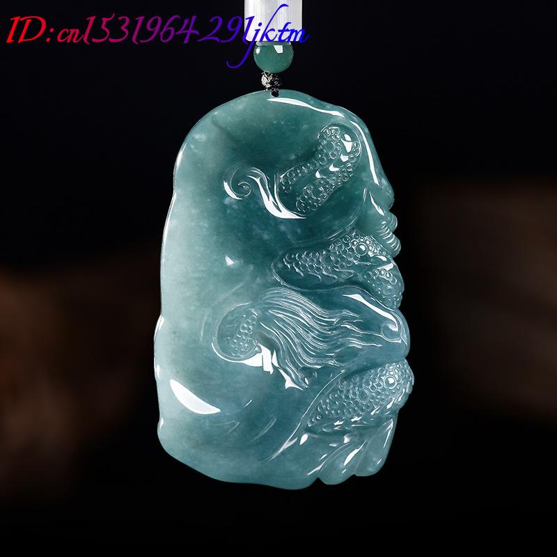 Natural Burmese Jadeite Dragon - Women Accessories Jewelry 评论和价格