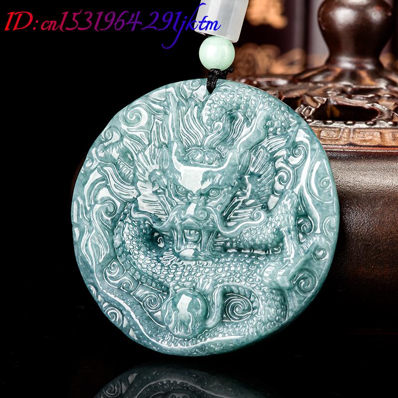 Burmese Jadeite Dragon Pendant - Women Accessories Jewelry 评论和价格