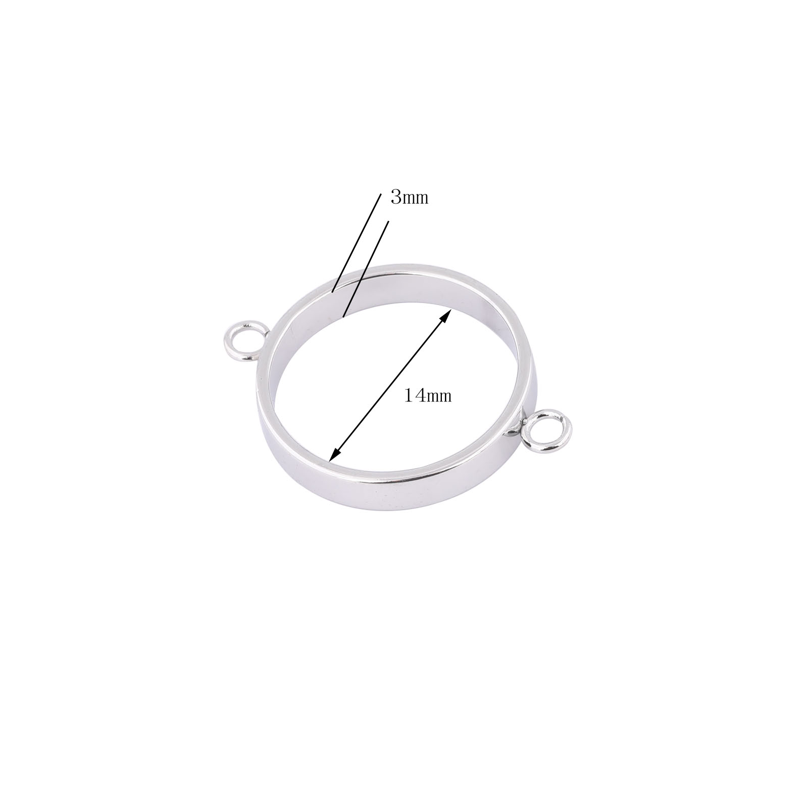 10pcs Stainless Steel 14mm Ope - Resin Bangle Bracelet 评论和价格