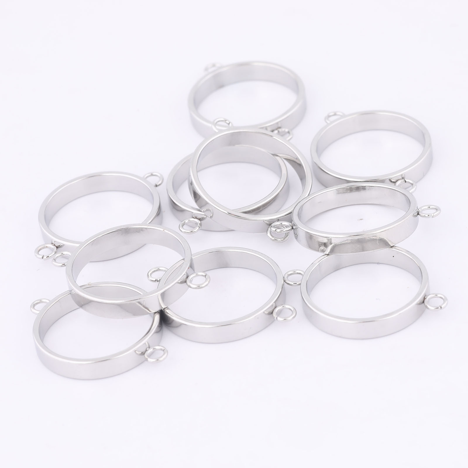 10pcs Stainless Steel 14mm Ope - Resin Bangle Bracelet 评论和价格