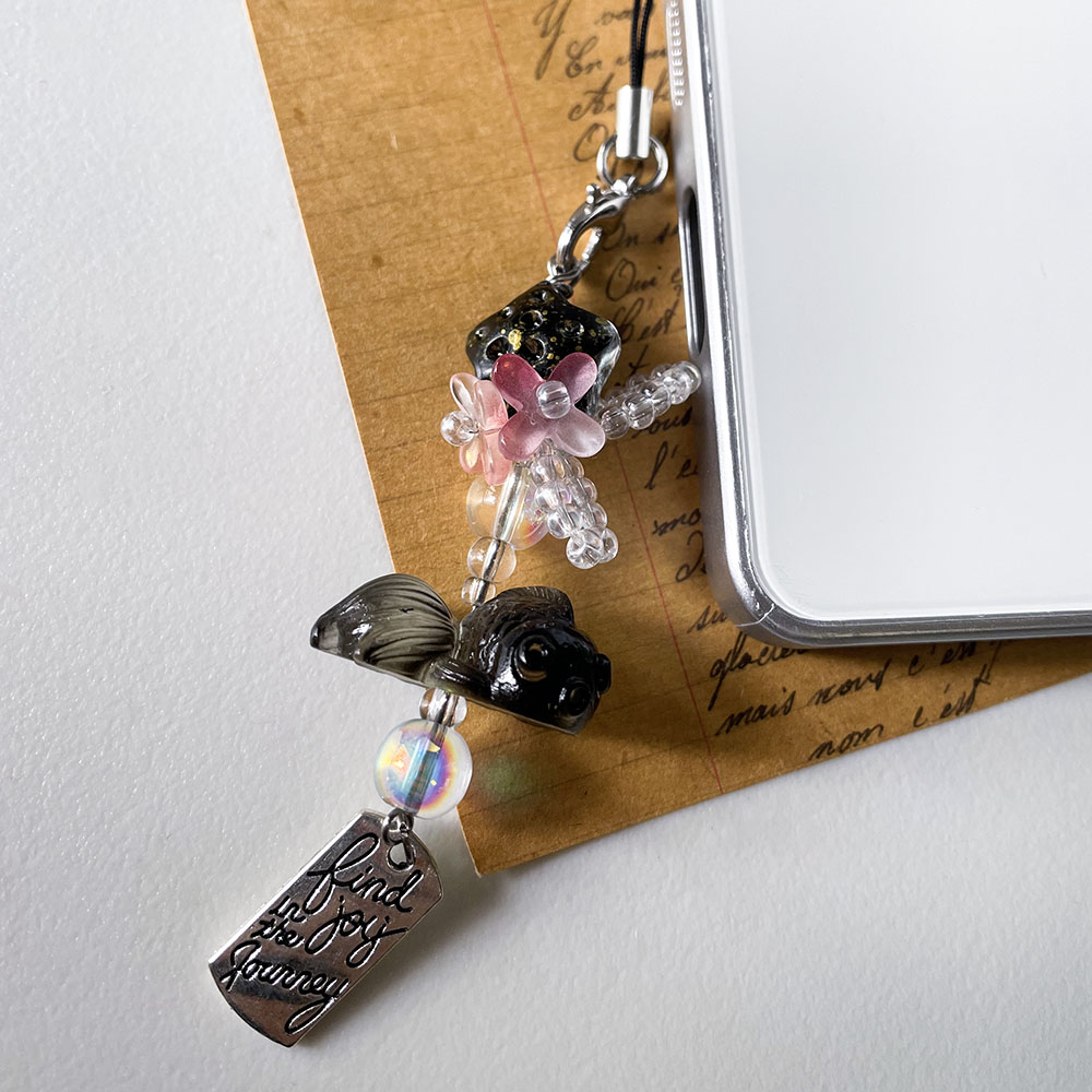 Black Goldfish Phone Charm Cha - Wallet Chain Bag 评论和价格