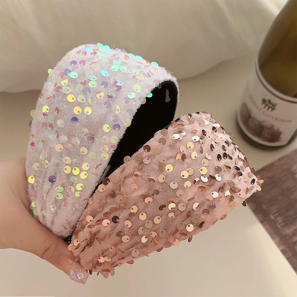 New Wide Glitter Headband For  - Women'S Accessories Gift Ideas 评论和价格