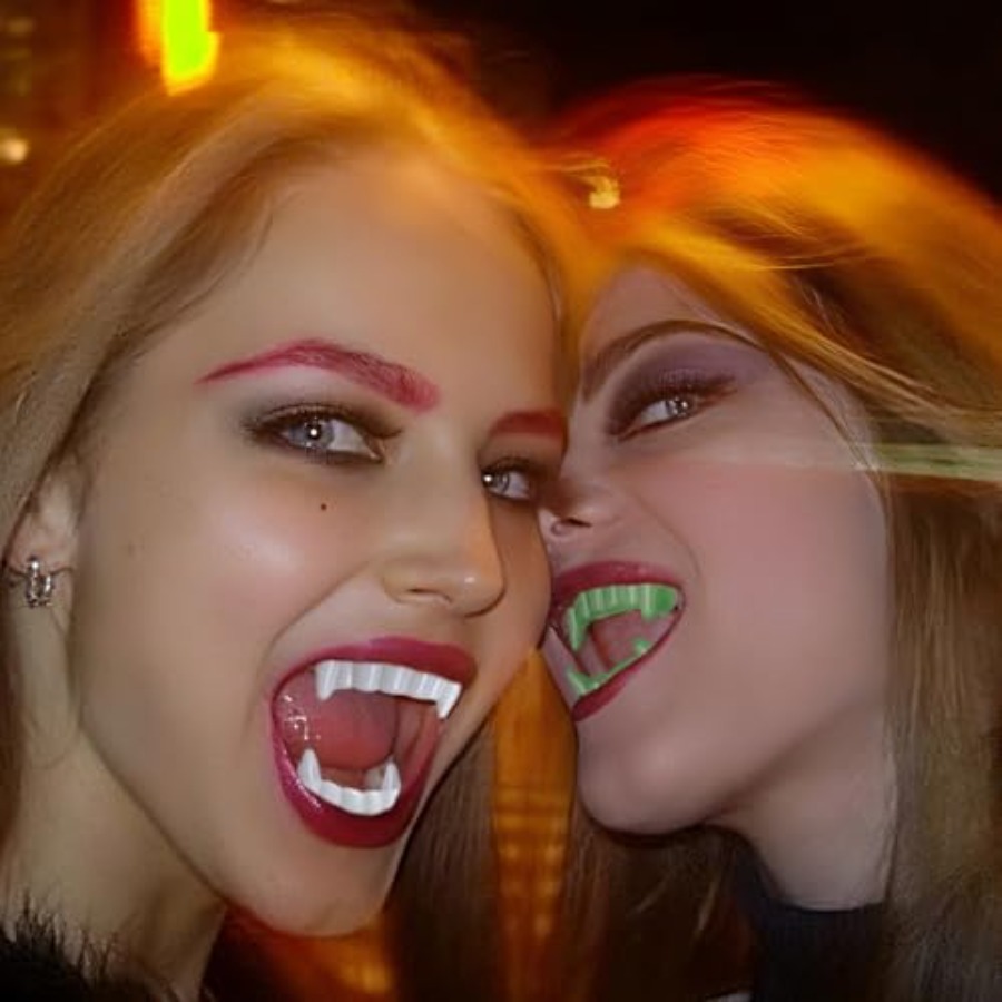 12 Pcs Halloween White Teeth F - Women'S Vampire Accessories 评论和价格