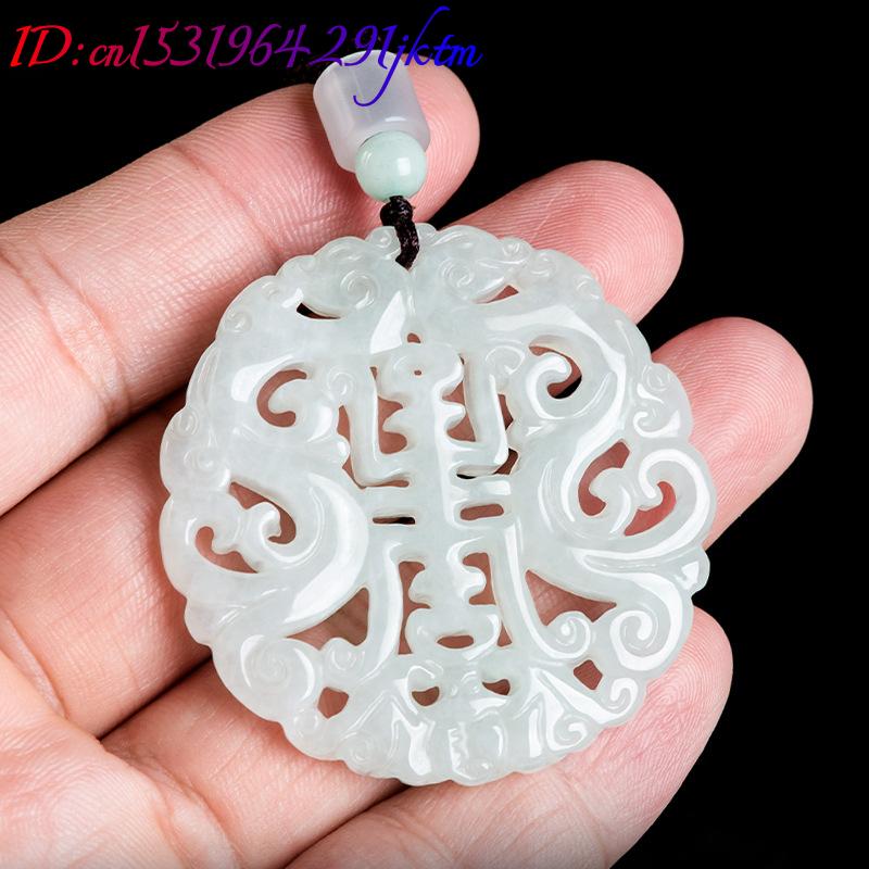 Burmese Jadeite Dragon Pendant - Women Accessories Jewelry 评论和价格