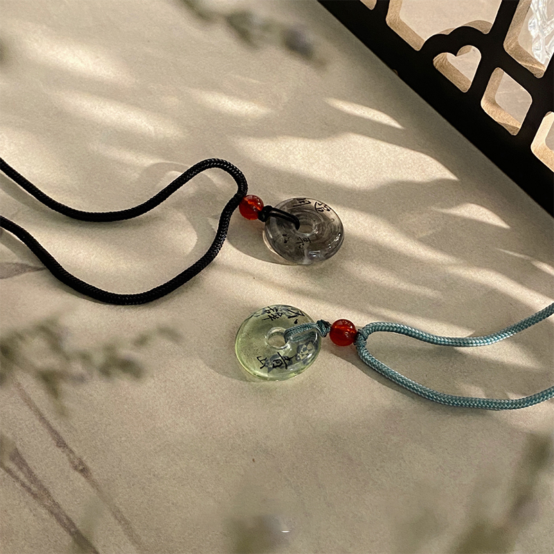 Chinese Style Geometric Circul - Resin Bangle Bracelet 评论和价格