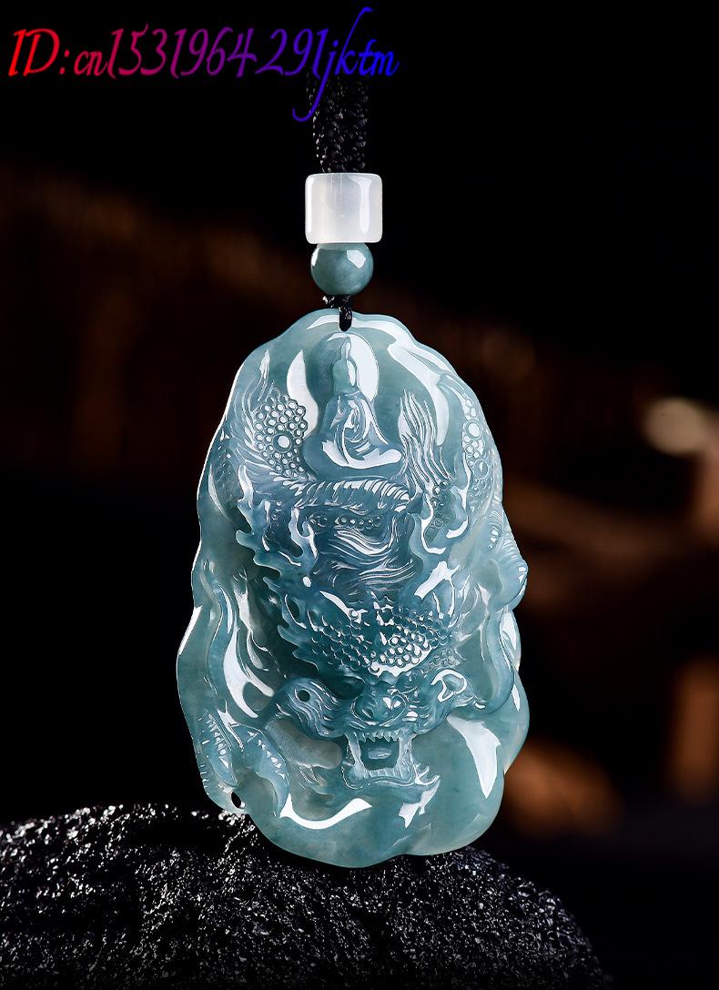 Natural Burmese Jadeite Dragon - Women Accessories Jewelry 评论和价格