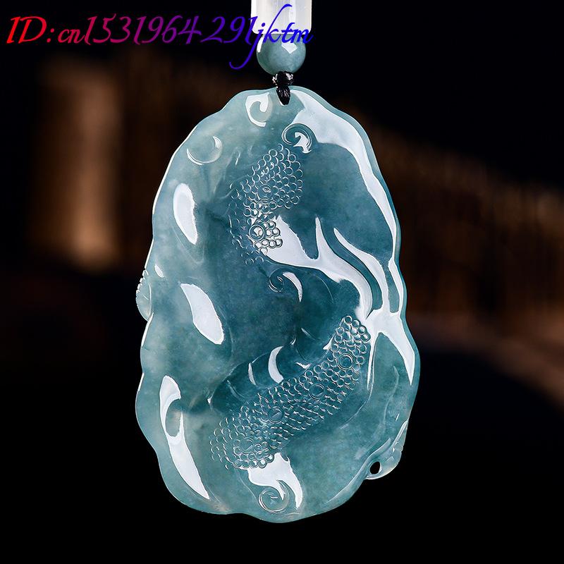Natural Burmese Jadeite Dragon - Women Accessories Jewelry 评论和价格