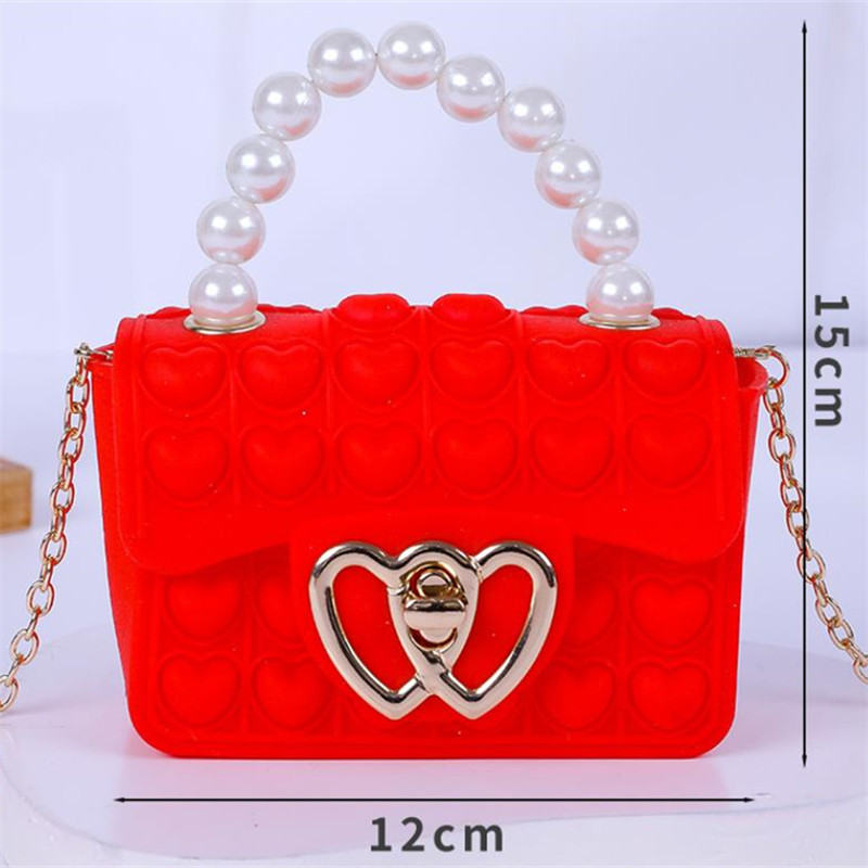 Silicone Love Bubble Jelly Bag - Wallet Chain Bag 评论和价格
