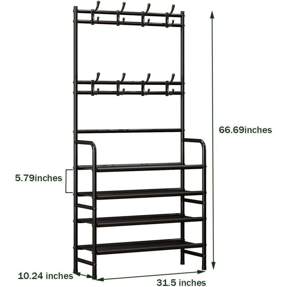 SUOERNUO Metal 4-Tier Shoe Rac - Women'S Accessories Rack Room Shoes 评论和价格
