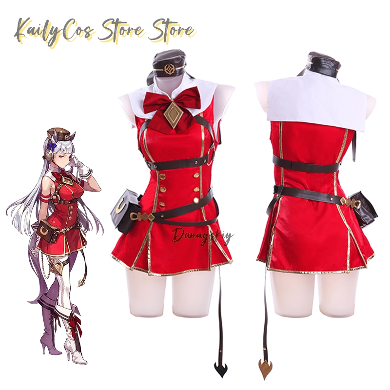 Gold Ship Cosplay Costume Wig  - Women'S Red Accessories 评论和价格