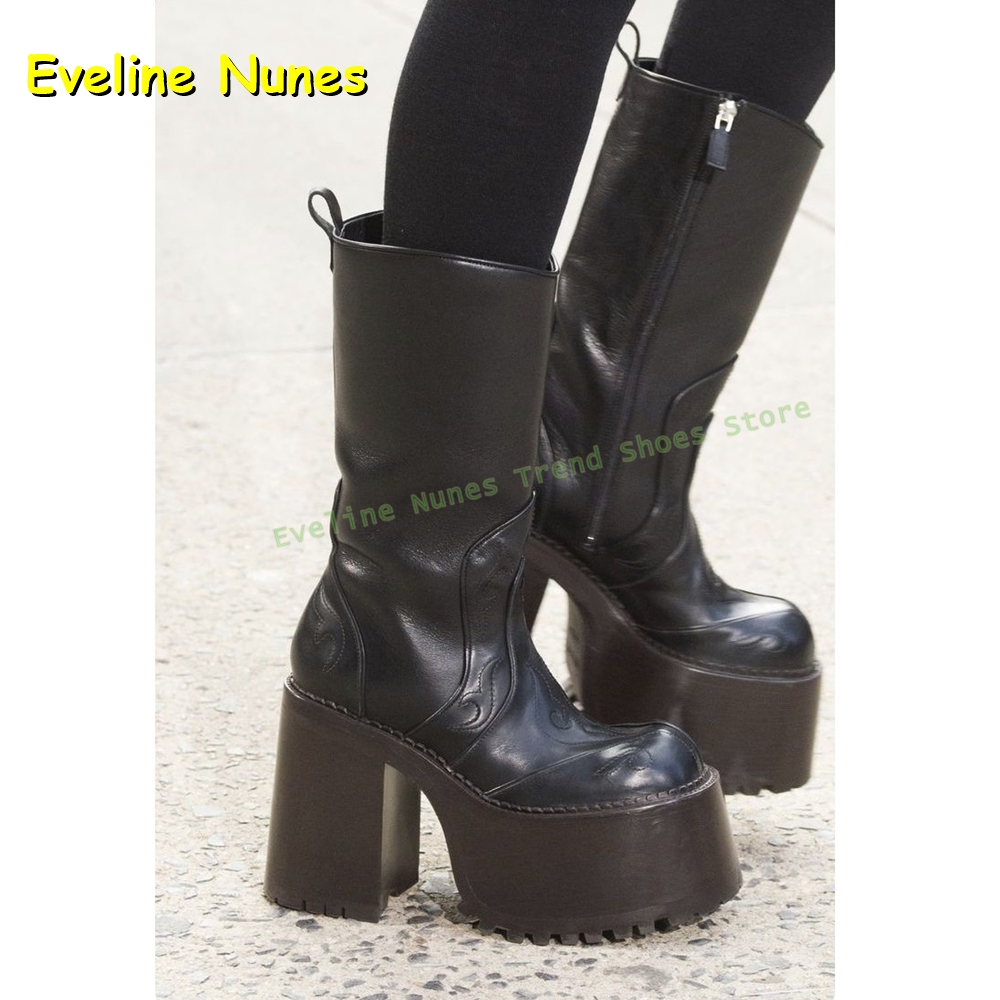 Embroidery Platform Knee High  - Women'S Accessories Trends 2025 评论和价格