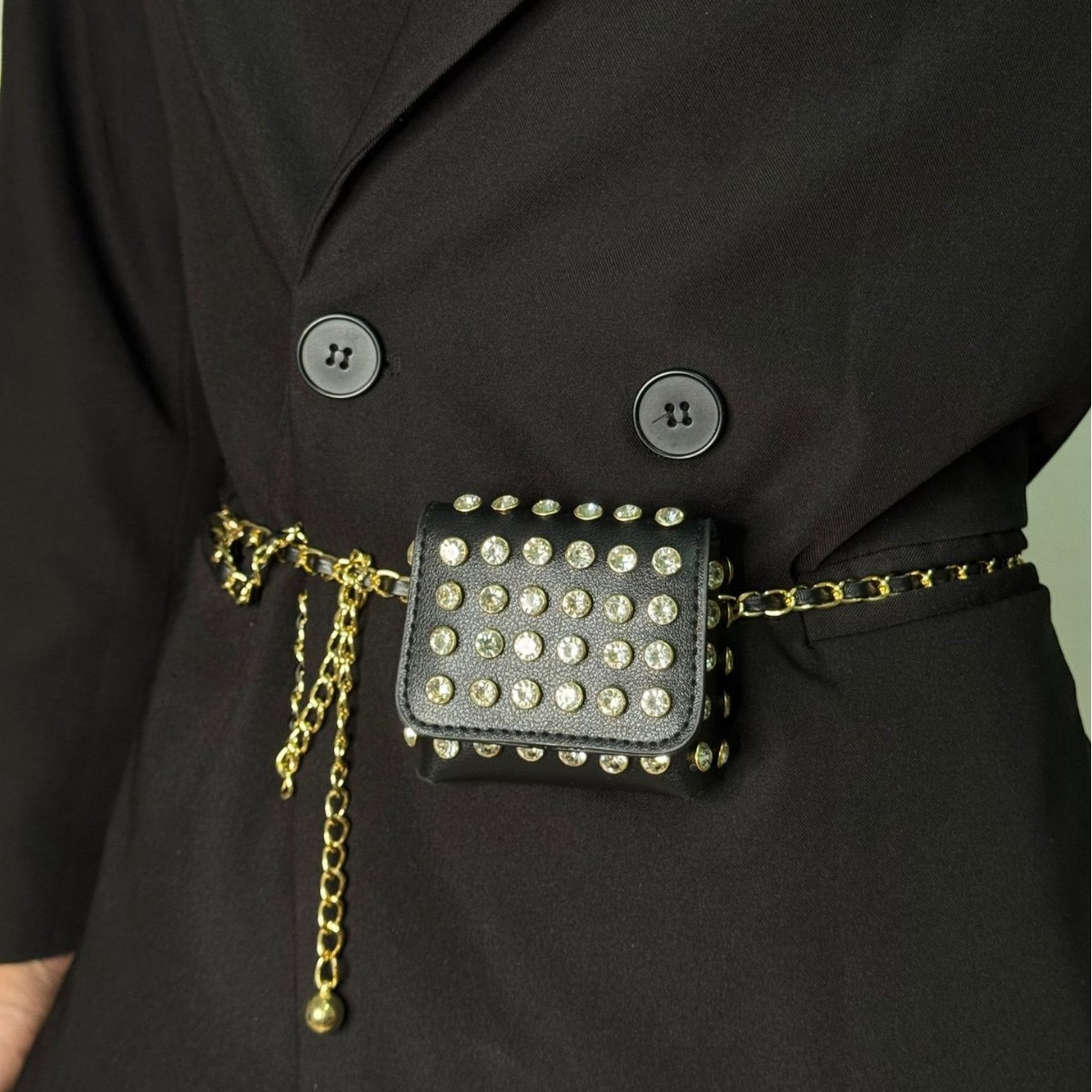 Fashion Rivet Mini Waistpack S - Women'S Jeans Accessories Chain 评论和价格