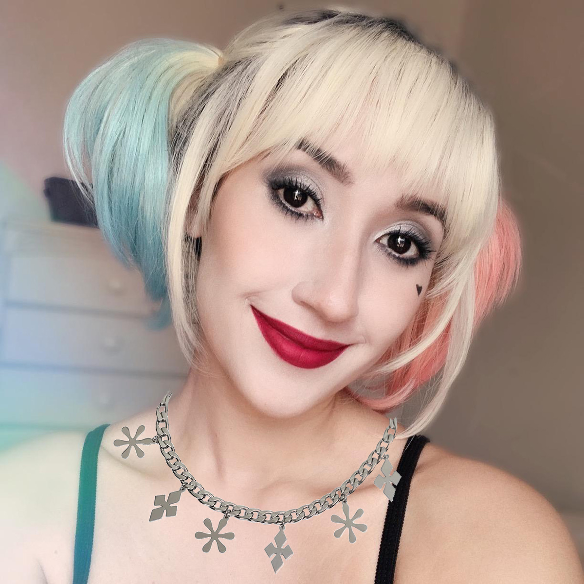 Necklace for Harley Quinn Cosp - Women'S Harley Quinn Accessories 评论和价格