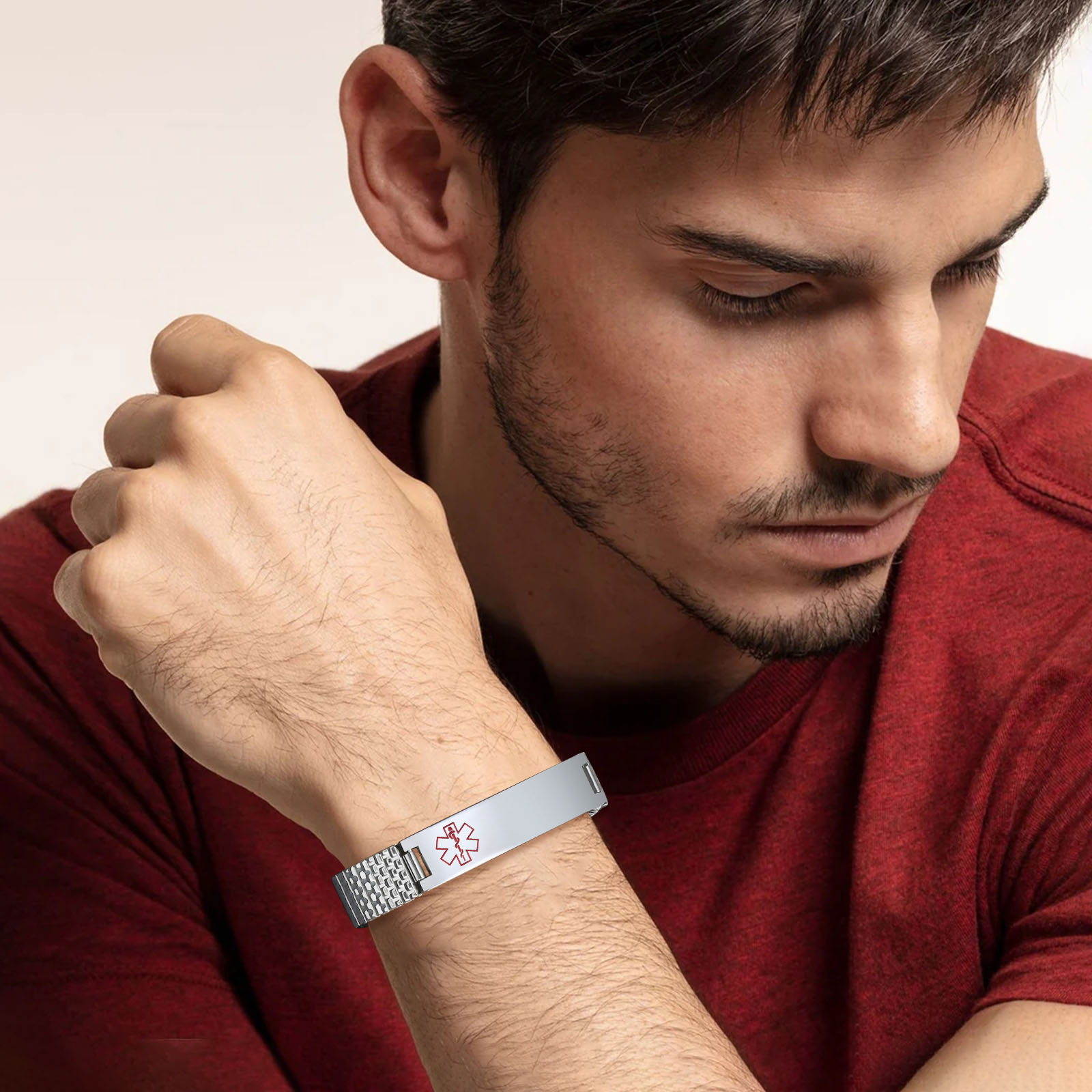 Vnox Stainless Steel Medical A - Resin Bangle Bracelet 评论和价格