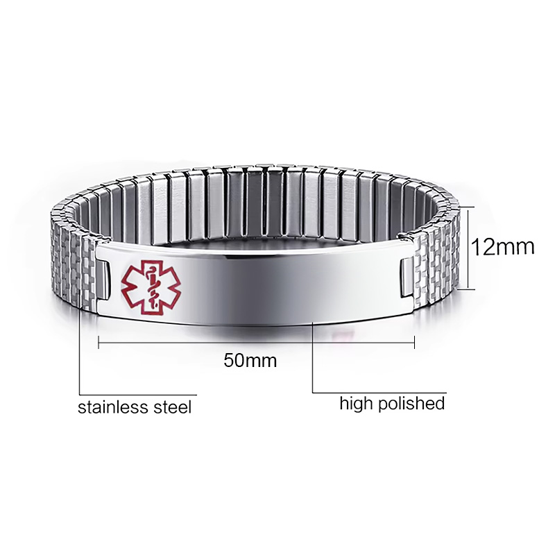 Vnox Stainless Steel Medical A - Resin Bangle Bracelet 评论和价格
