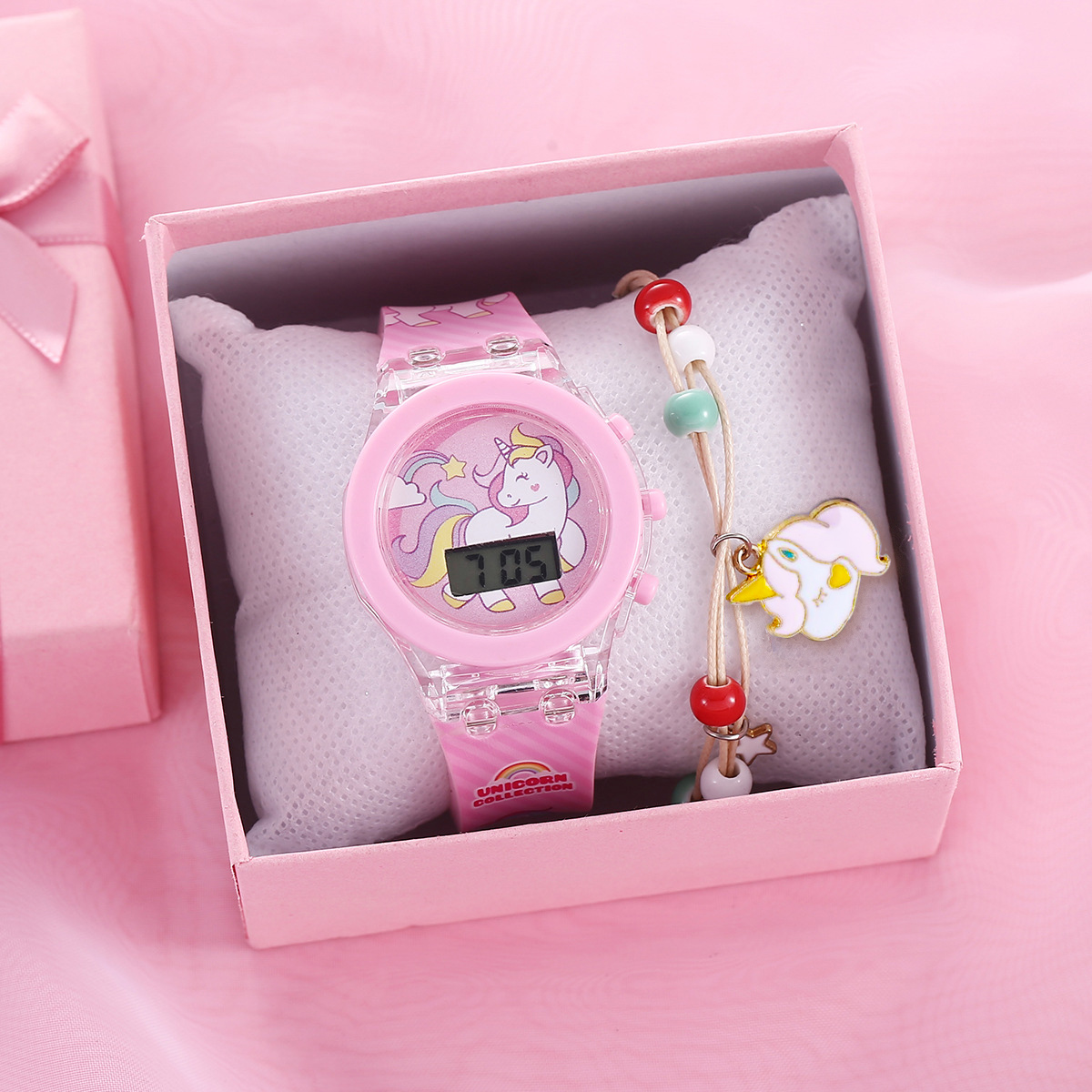 Cute Unicorn Girls Watches wit - Women Accessories Display 评论和价格