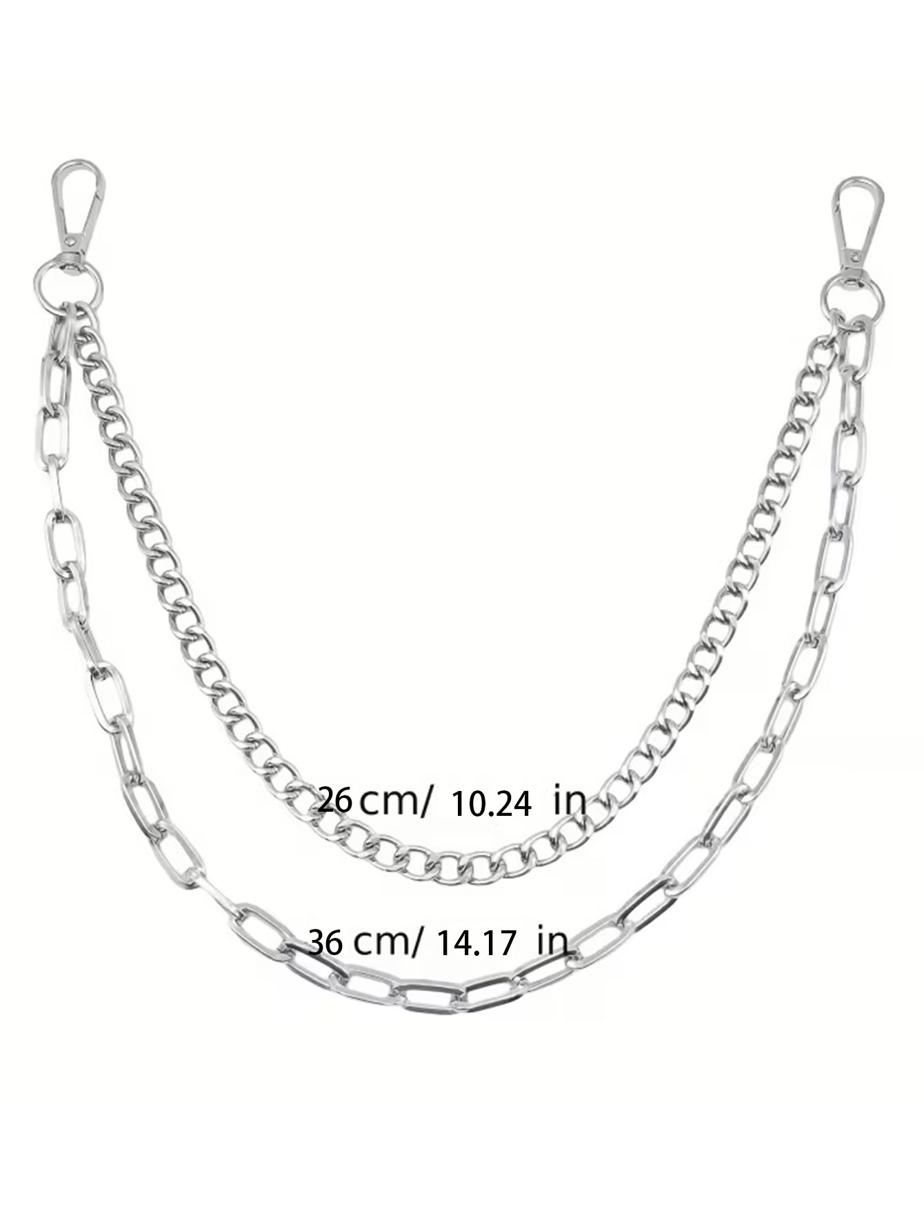 Unisex Punk Style Metal Fashio - Women'S Jeans Accessories Chain 评论和价格