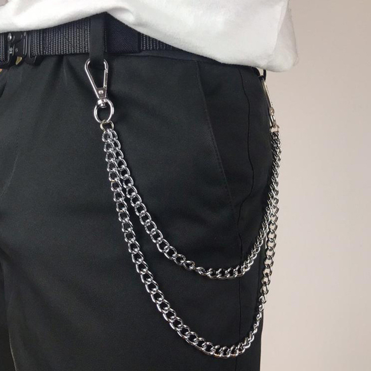 Unisex Punk Style Metal Fashio - Women'S Jeans Accessories Chain 评论和价格