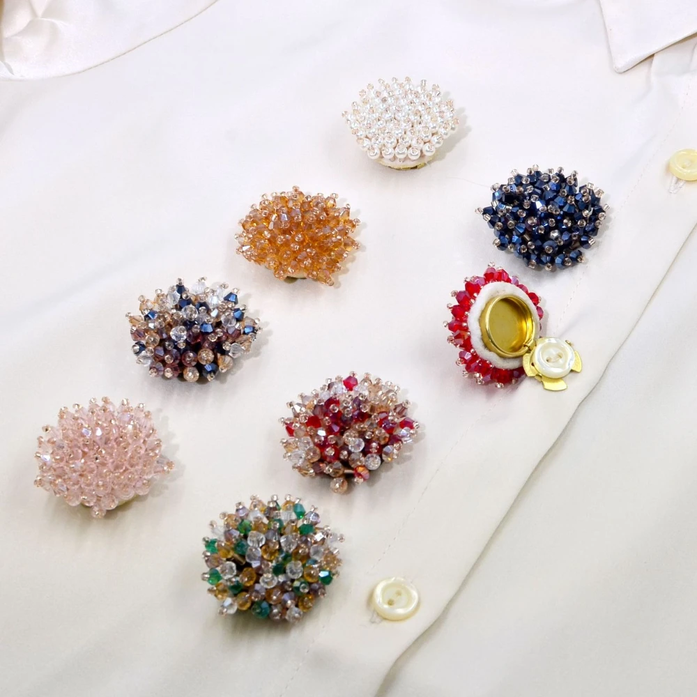 2PCS Elegant Button Covers Han - Women Accessories Jewelry 评论和价格