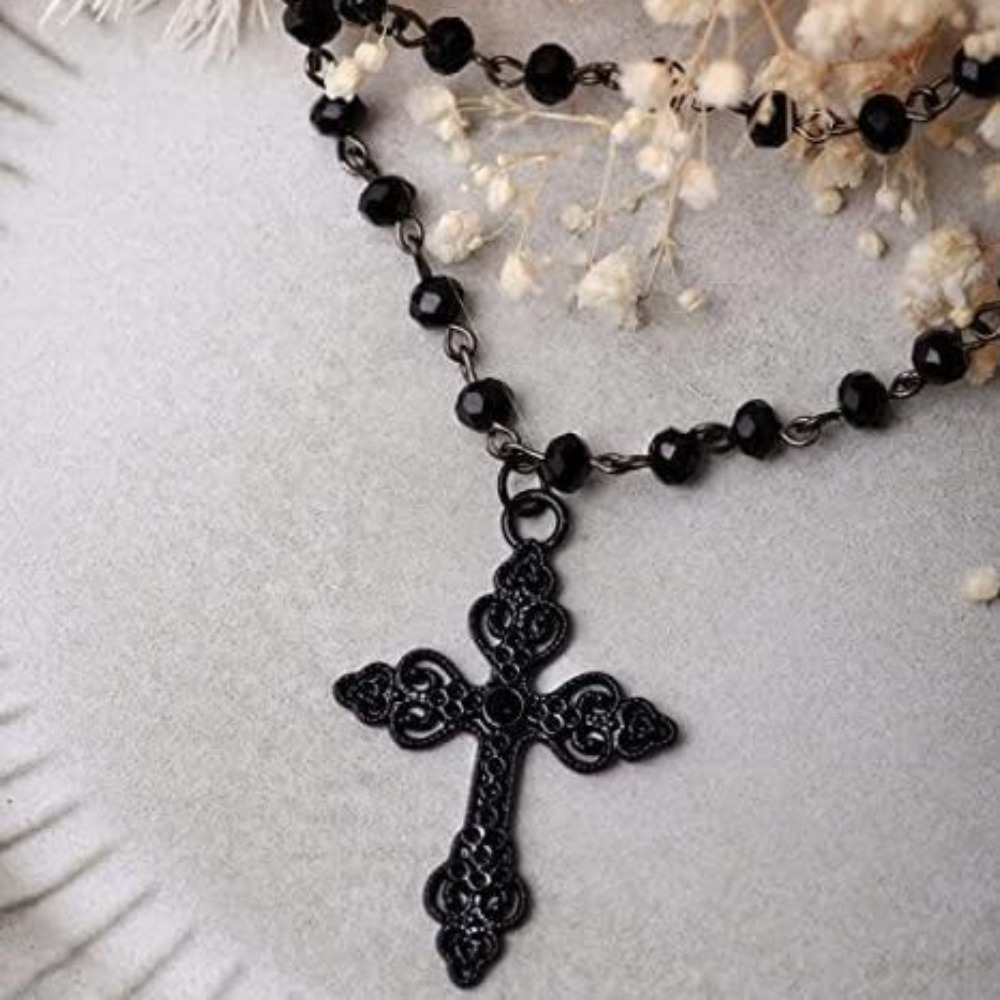 Charm Gothic Black Hollowed-ou - Women'S Vampire Accessories 评论和价格