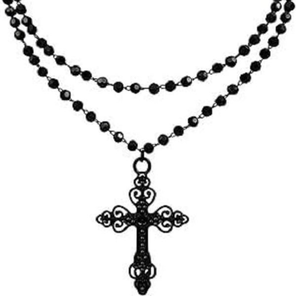 Charm Gothic Black Hollowed-ou - Women'S Vampire Accessories 评论和价格