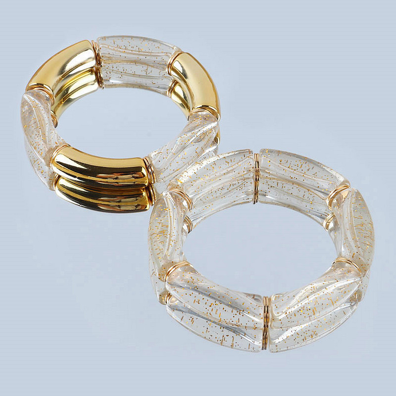 FishSheep New Colorful Acrylic - Resin Bangle Bracelet 评论和价格