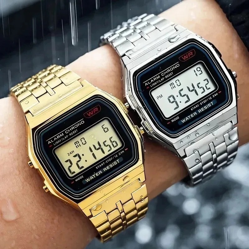 Luxury F91W Steel Band Watches - Women Accessories Display 评论和价格