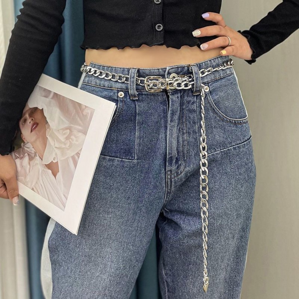 Simple Metal Chain Belts Long  - Women'S Jeans Accessories Chain 评论和价格