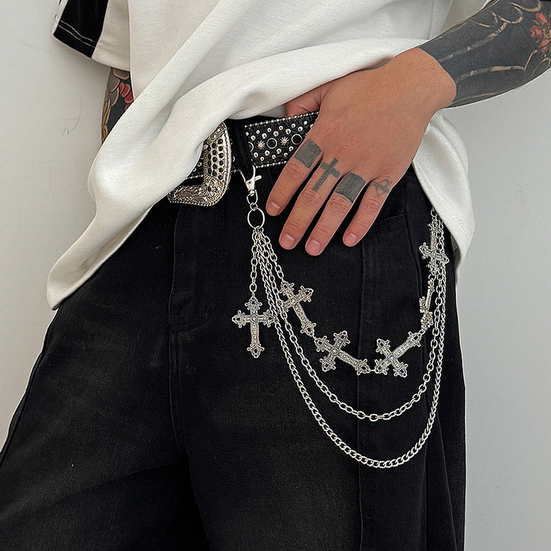 Fashion Punk Metal Pants Chain - Women'S Jeans Accessories Chain 评论和价格