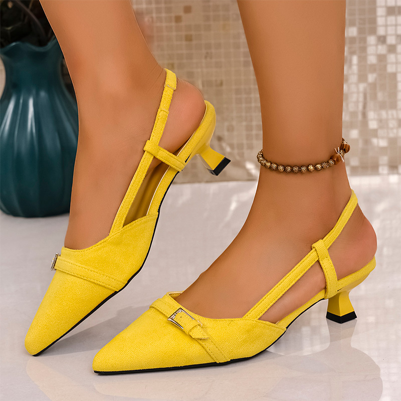 Fashion Yellow High Heels Sand - Women'S Accessories Trends 2025 评论和价格