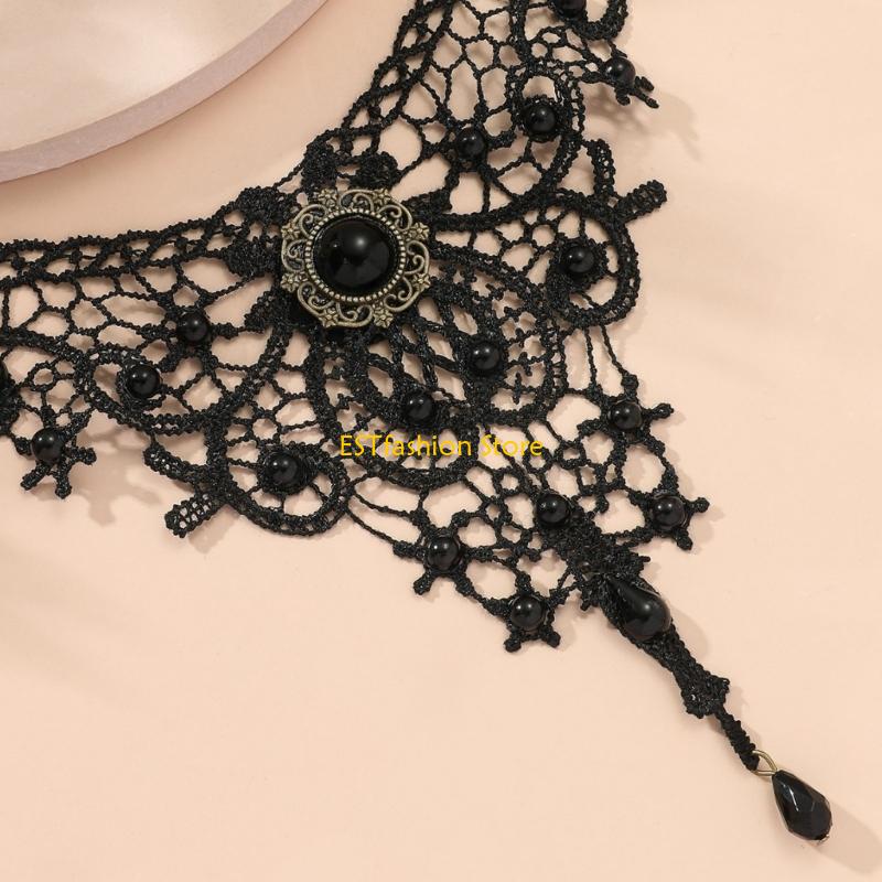 Y5GC Lace Choker Necklace Goth - Women'S Vampire Accessories 评论和价格