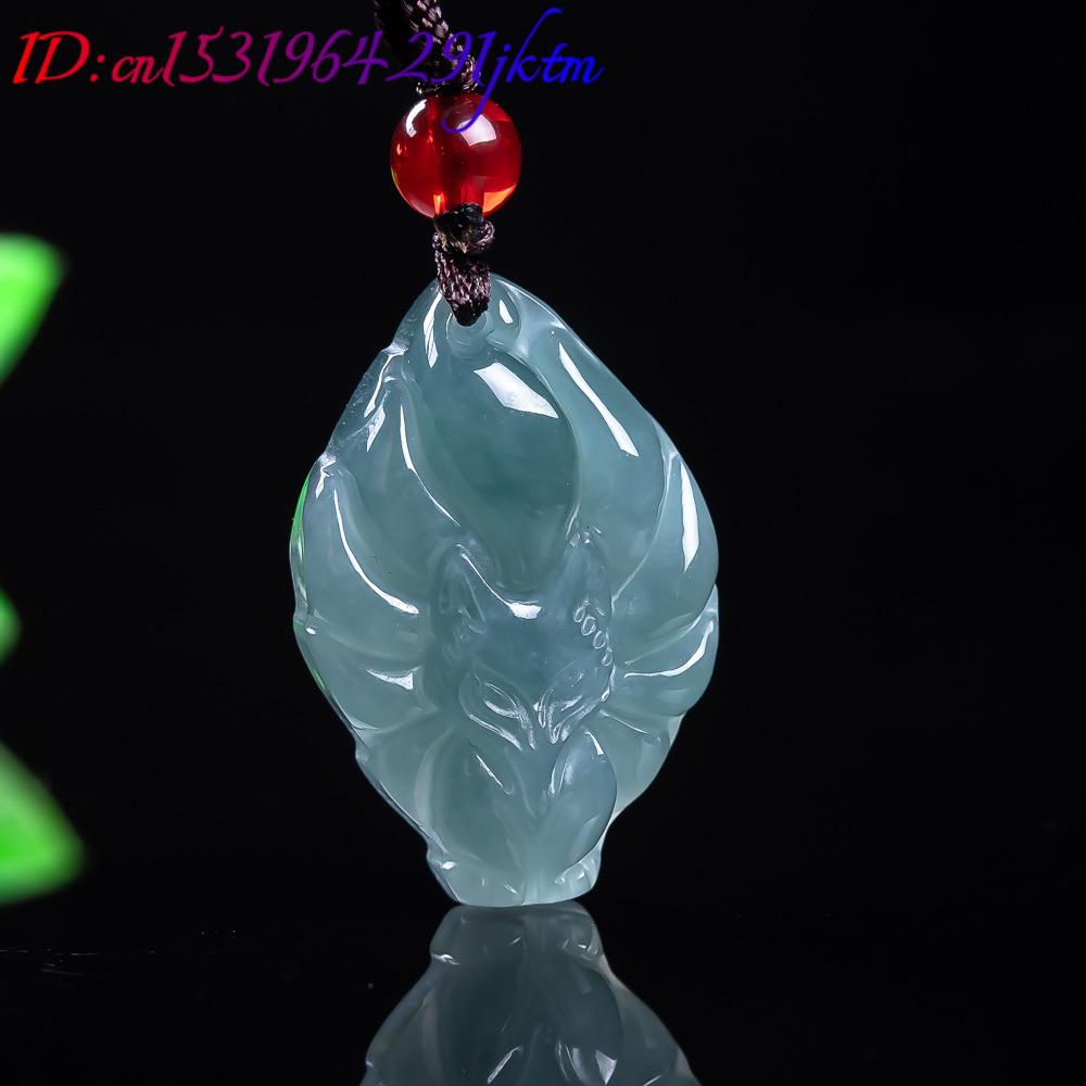 Natural Burmese Jadeite Fox Pe - Women Accessories Jewelry 评论和价格