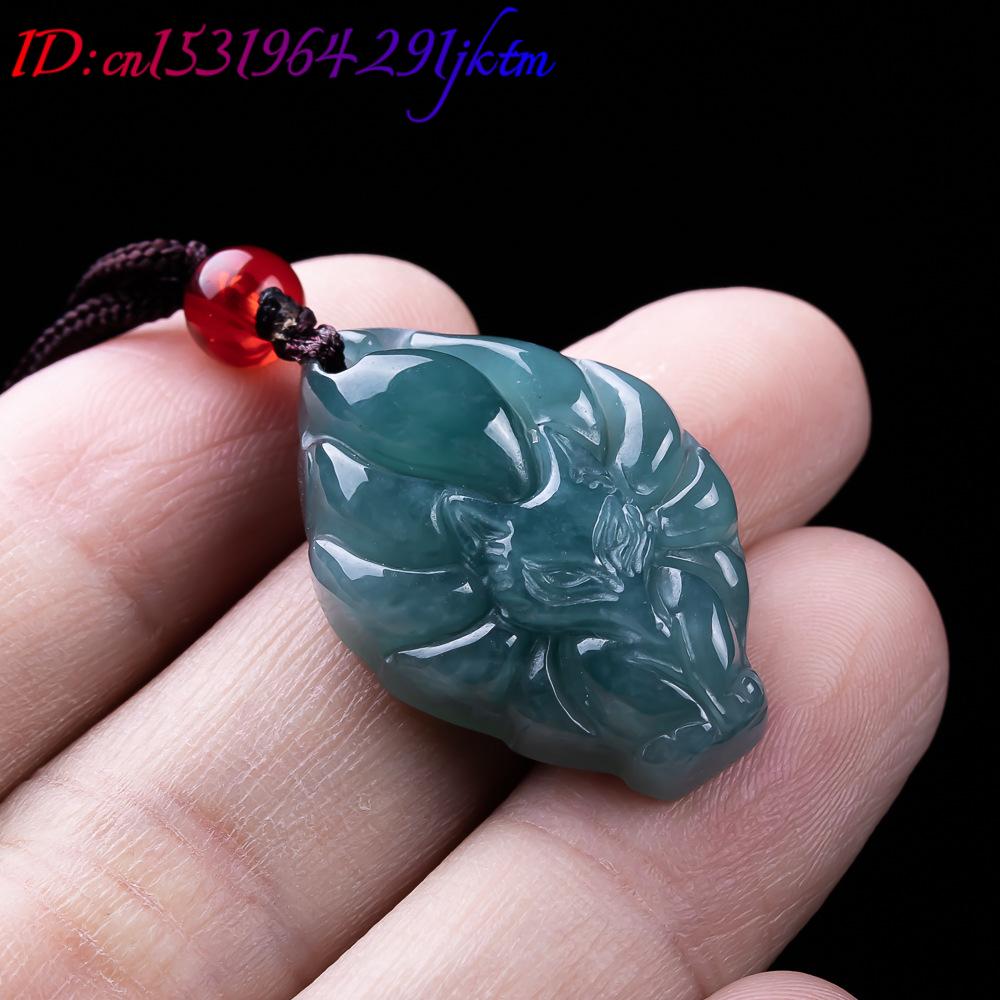 Natural Burmese Jadeite Fox Pe - Women Accessories Jewelry 评论和价格