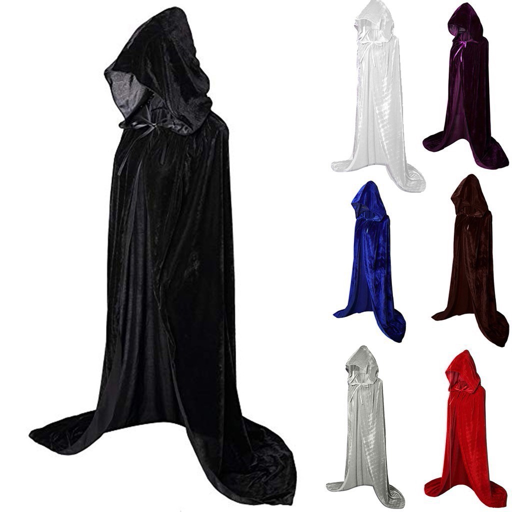 Halloween Cloaks Gothic Hooded - Women'S Vampire Accessories 评论和价格