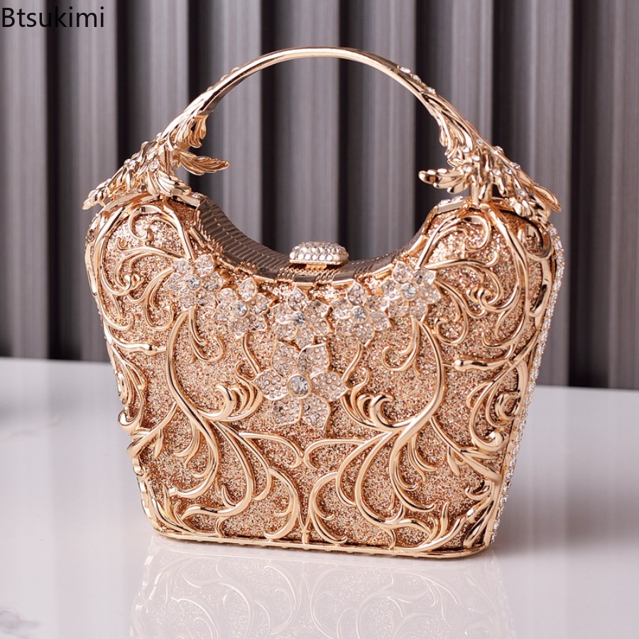 Hollow Out Metal Evening Bags  - Wallet Chain Bag 评论和价格