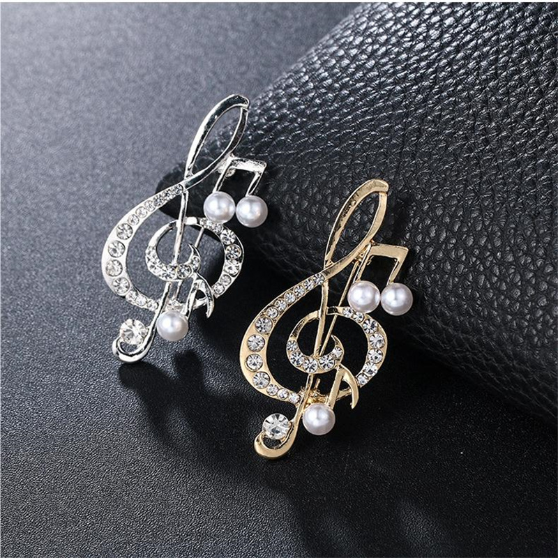 1Pc Elegant Musical Note Brooc - Women'S Accessories Gift Ideas 评论和价格