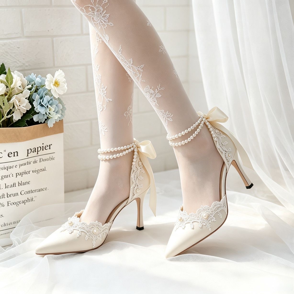 high heels for woman pearl par - Women'S Y2K Accessories 评论和价格