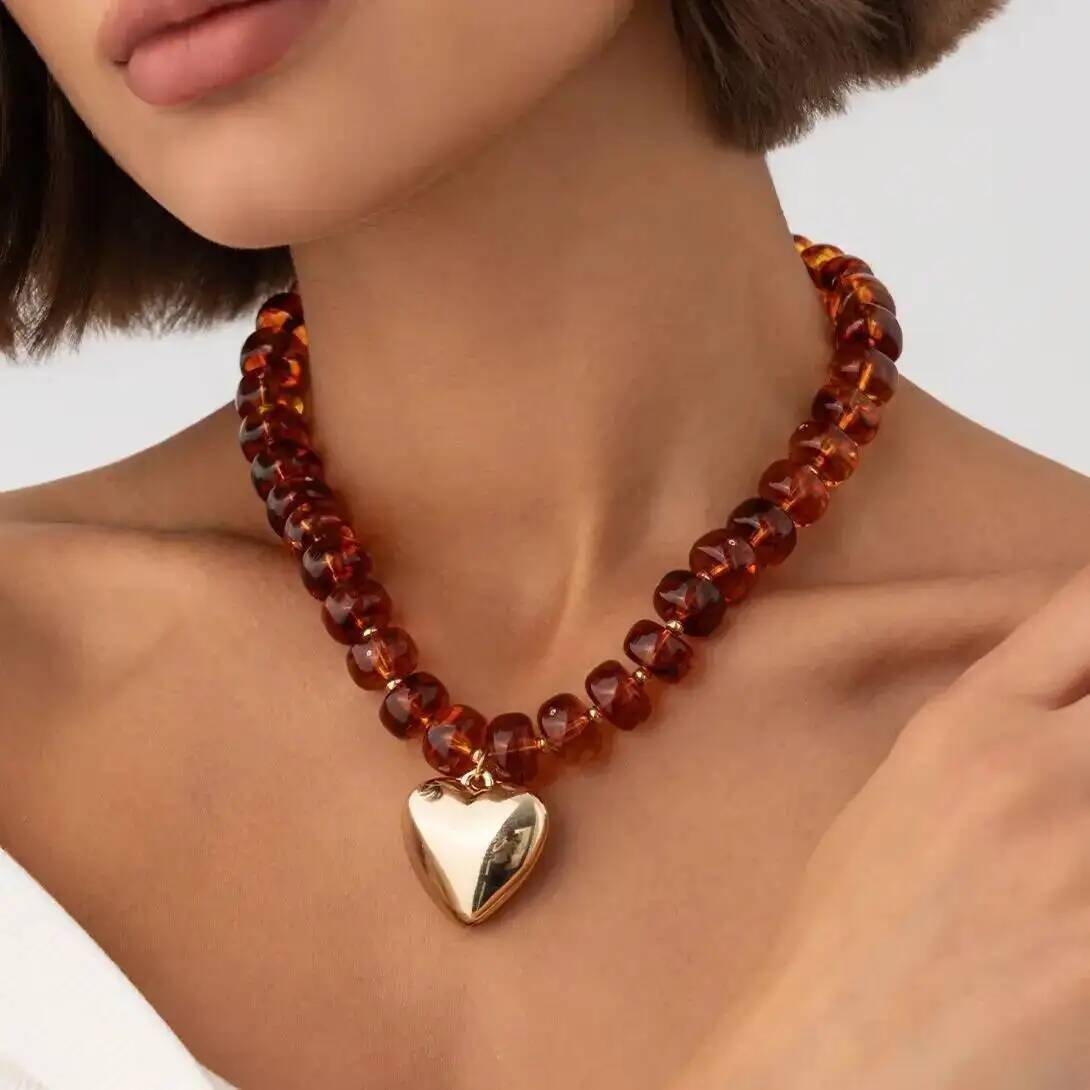SHIXIN Trendy Amber Acrylic Re - Resin Bangle Bracelet 评论和价格
